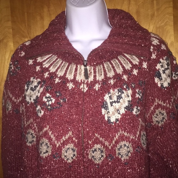 One on One Orange Zip-Up Cardigan Size XL - Picture 4 of 7